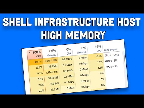 How To Fix Shell Infrastructure Host High Memory CPU Usage in Windows 11