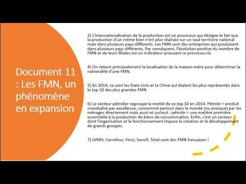 Firme multinationales et division internationale du processus productif