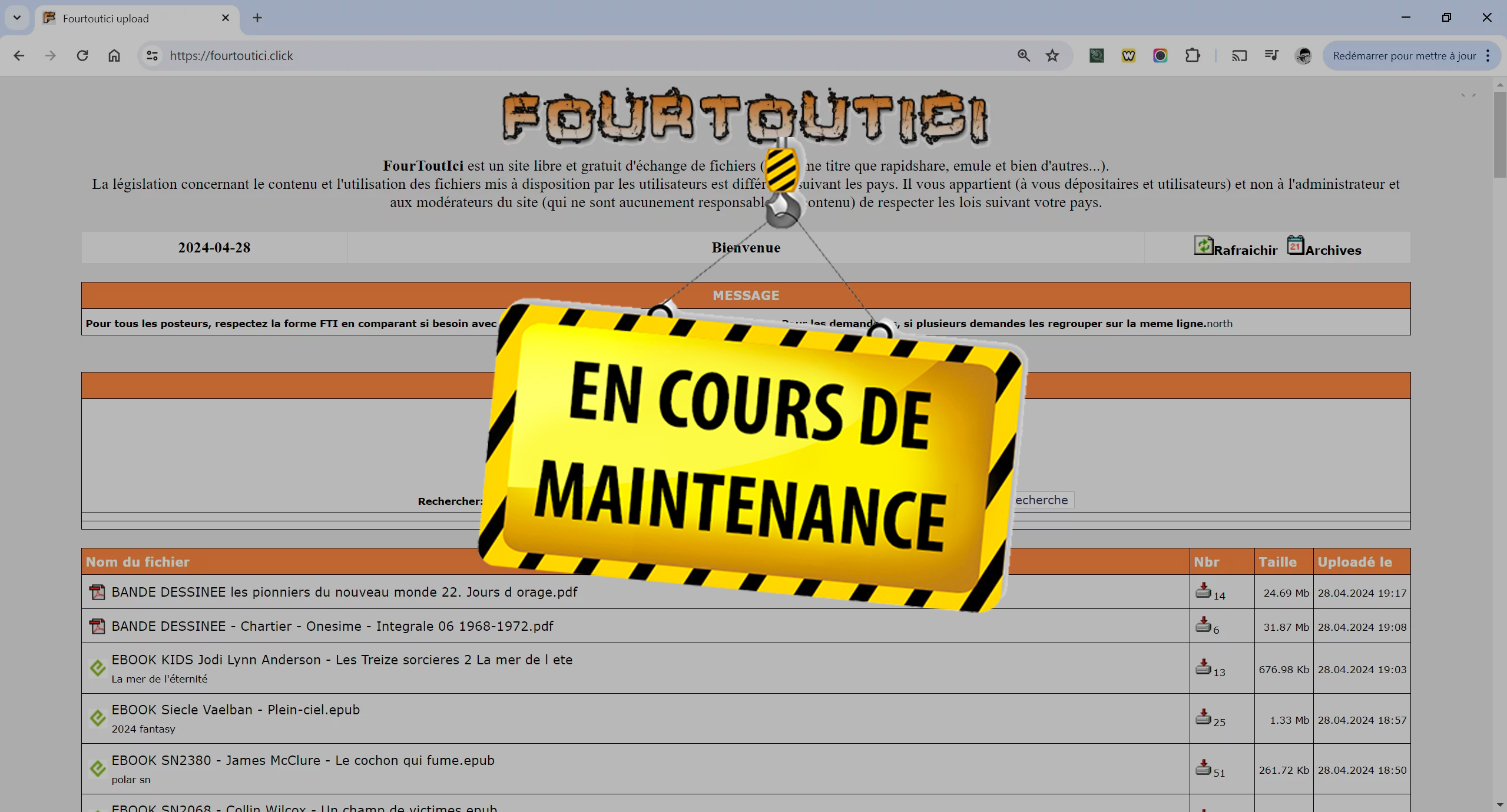 Fourtoutici en Maintenance : que faire ? Voici la solution 100% efficace !