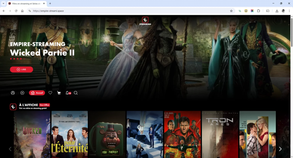 Empire Streaming : voici la nouvelle adresse à jour en 2026