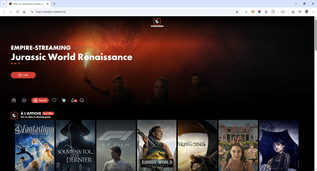 Empire Streaming : voici la nouvelle adresse à jour en 2025