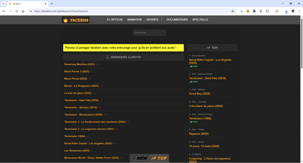 Facebim : voici la nouvelle adresse à jour en 2025