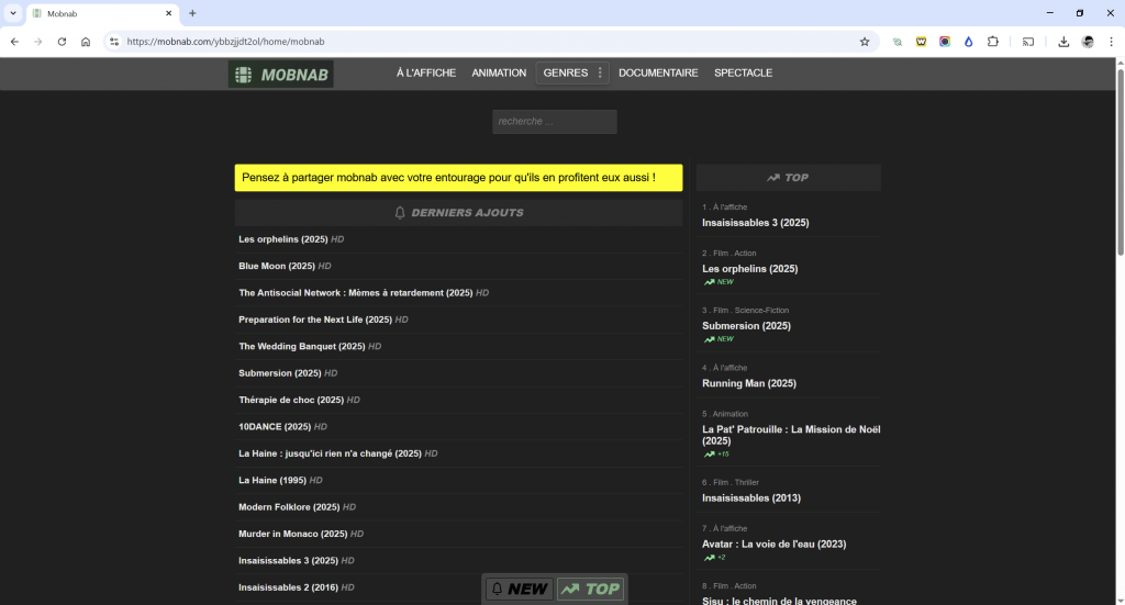 Mobnab : voici la nouvelle adresse à jour en 2025