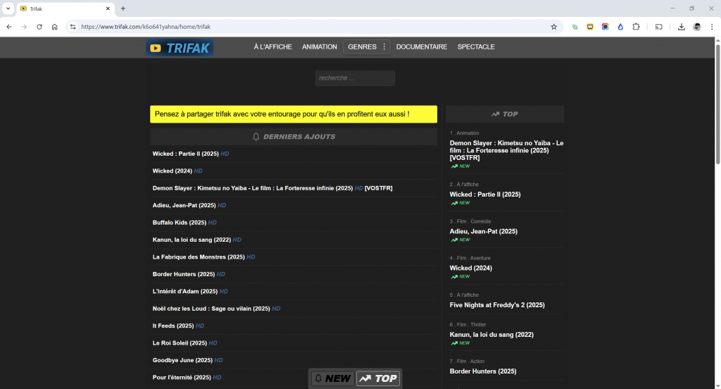 Trifak : voici la nouvelle adresse à jour en 2026