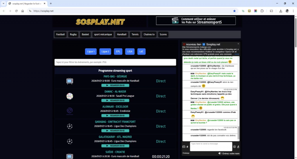 sosplay.net : voici la nouvelle adresse à jour en 2026