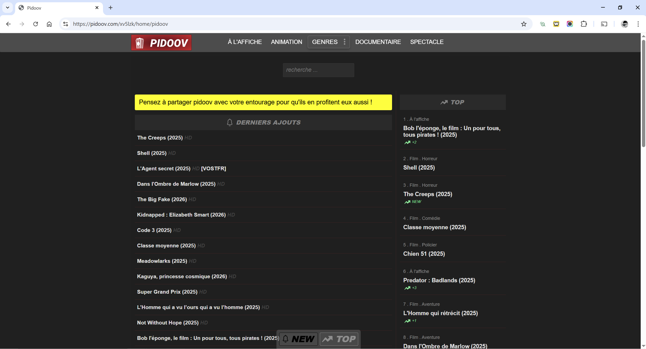 Pidoov : voici la nouvelle adresse à jour en 2026