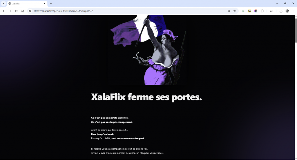 Fermeture de XalaFlix