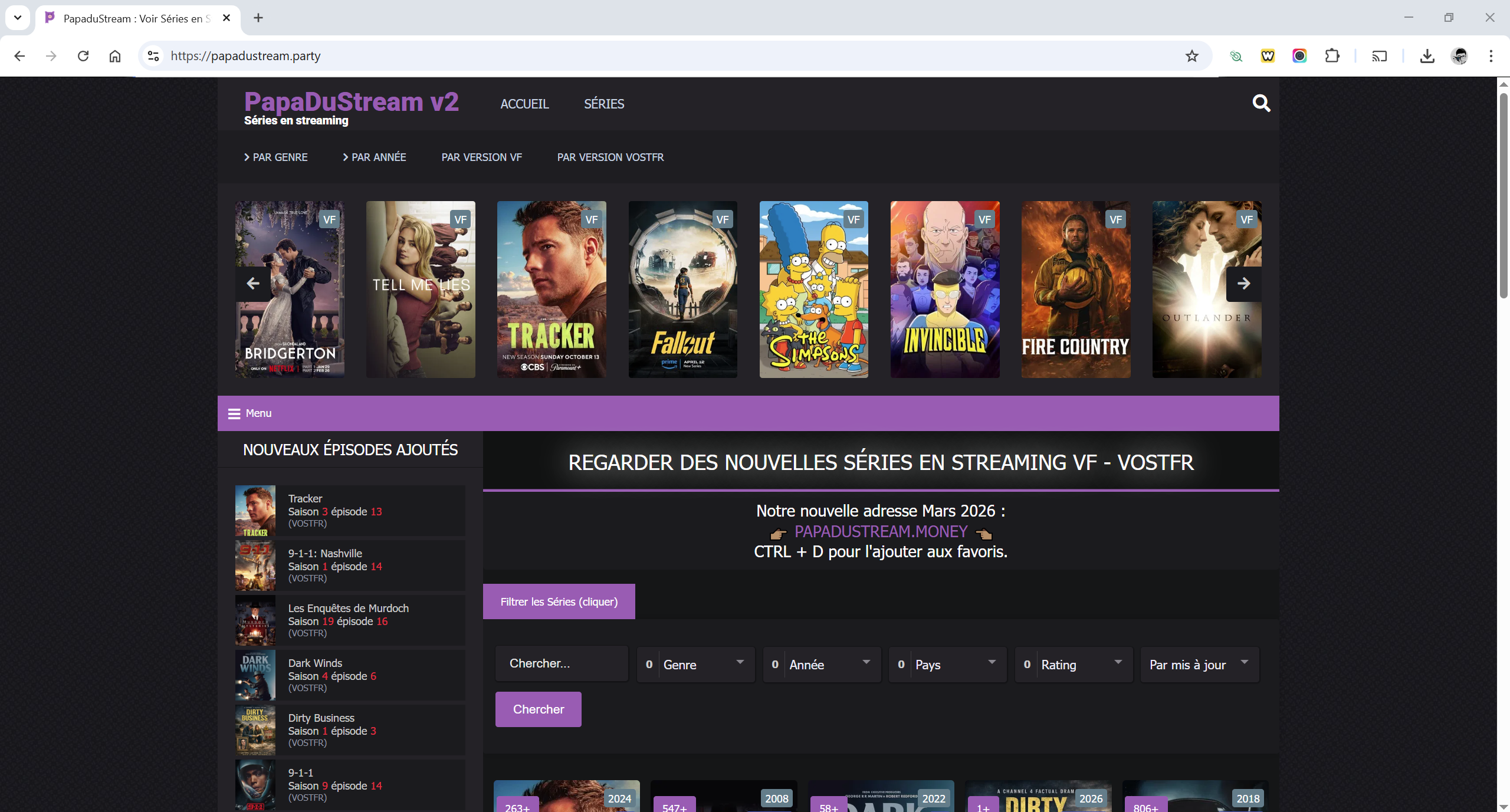 PapaduStream : voici la nouvelle adresse à jour en 2026