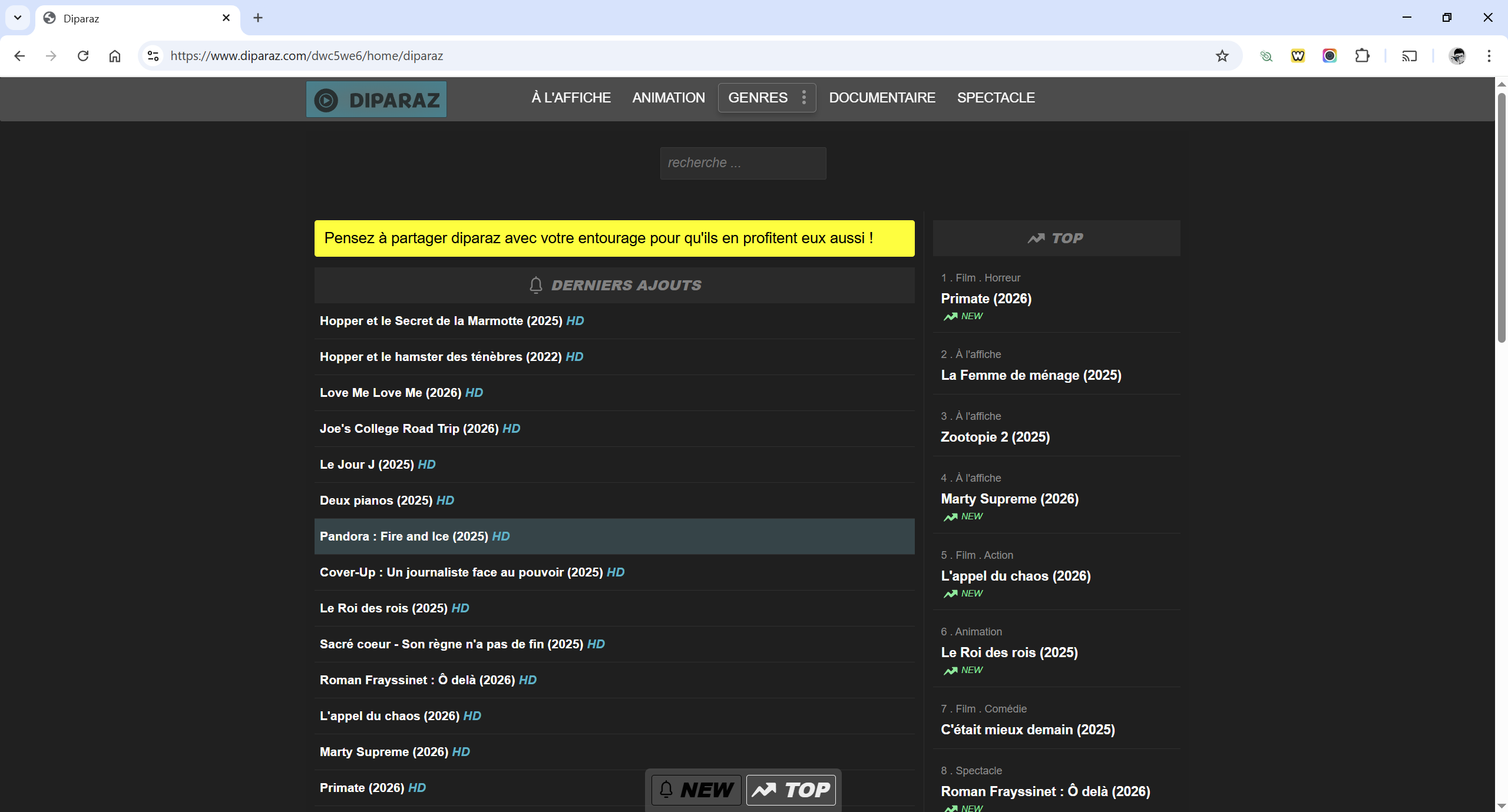 Diparaz : voici la nouvelle adresse à jour en 2026