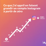Ce que j’ai appris en faisant grandir un compte Instagram à partir de zéro