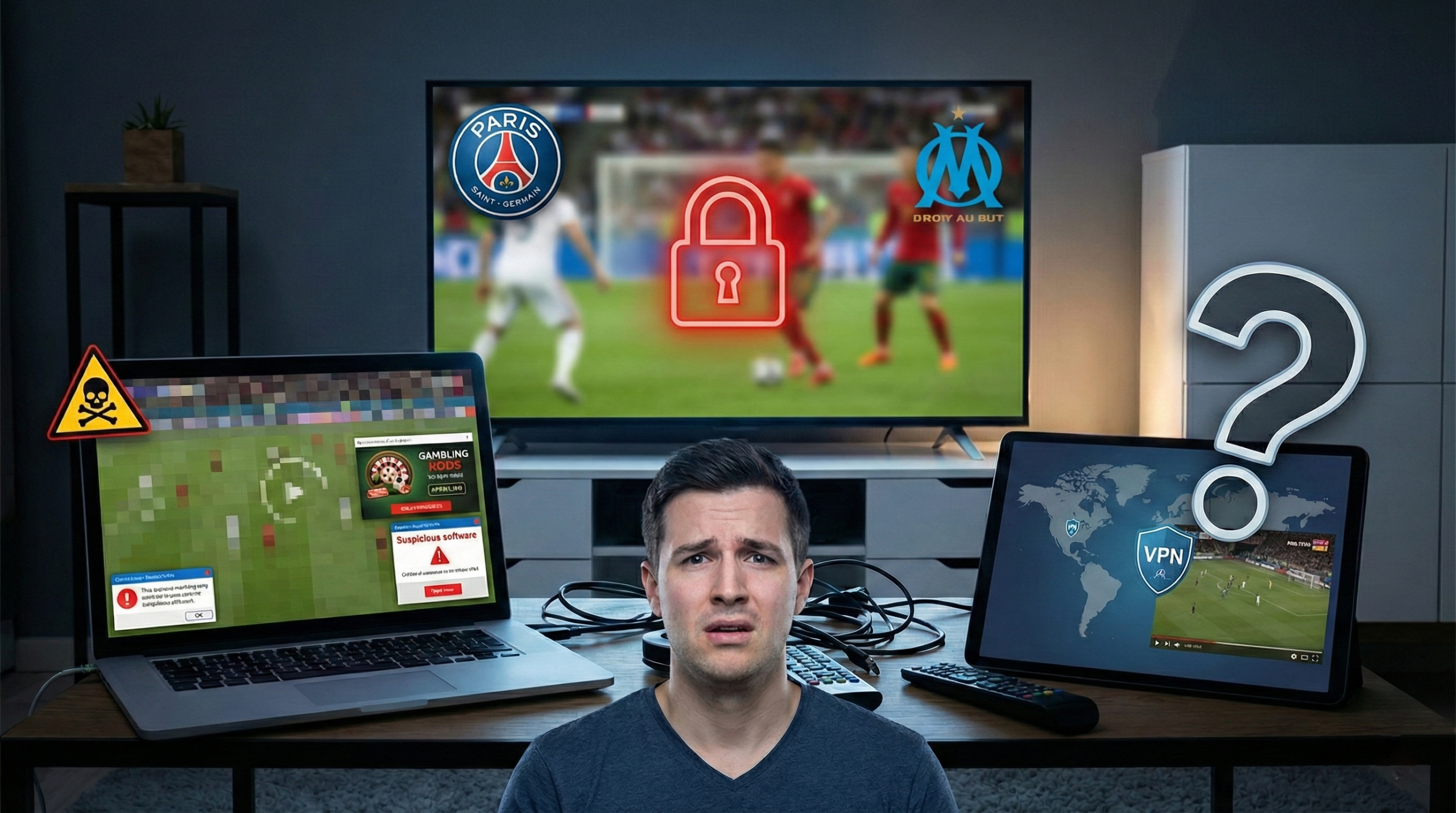 Regarder PSG OM en streaming gratuit | Guide pro 2026