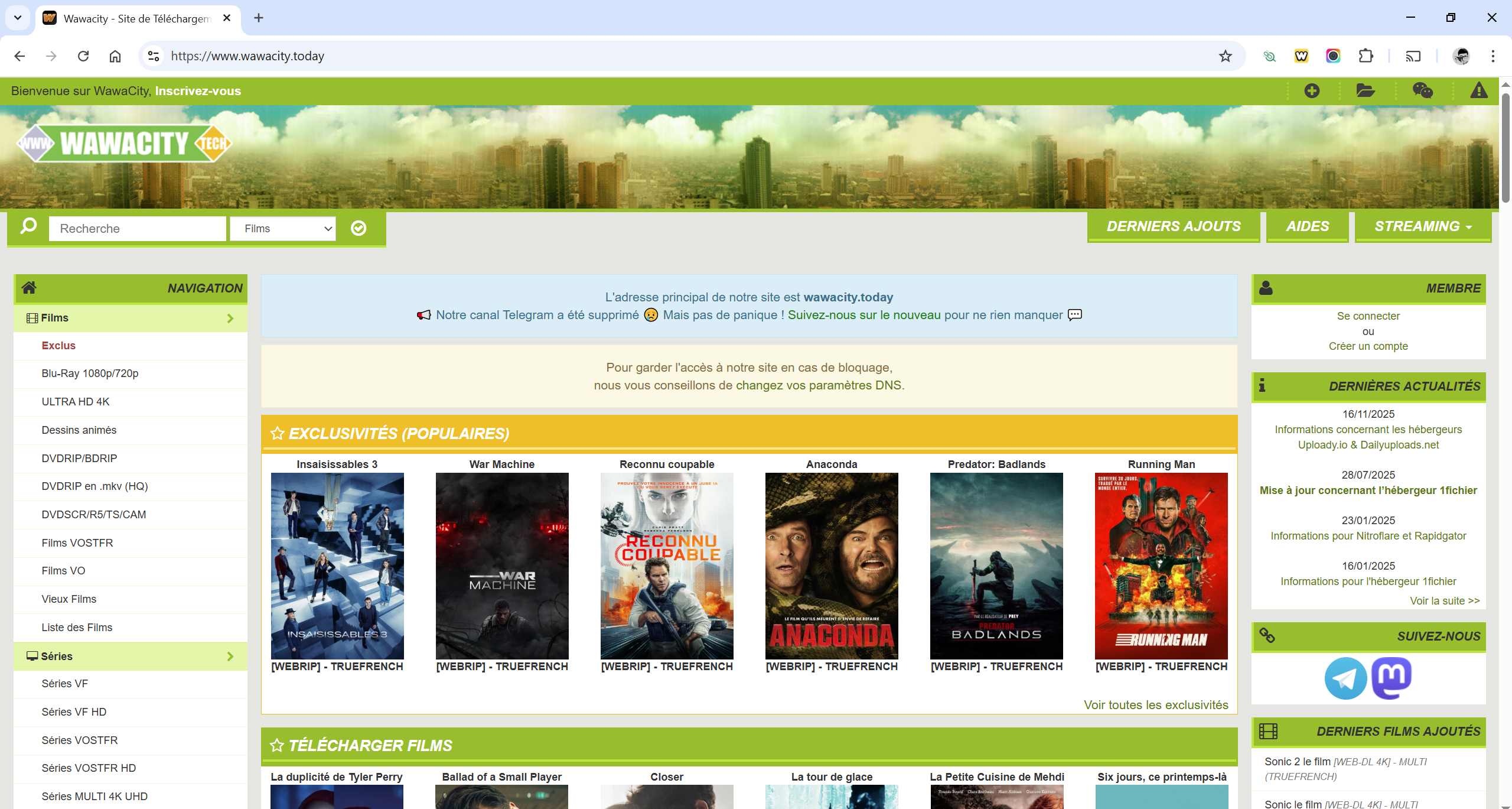 Wawacity : voici la nouvelle adresse à jour en 2026