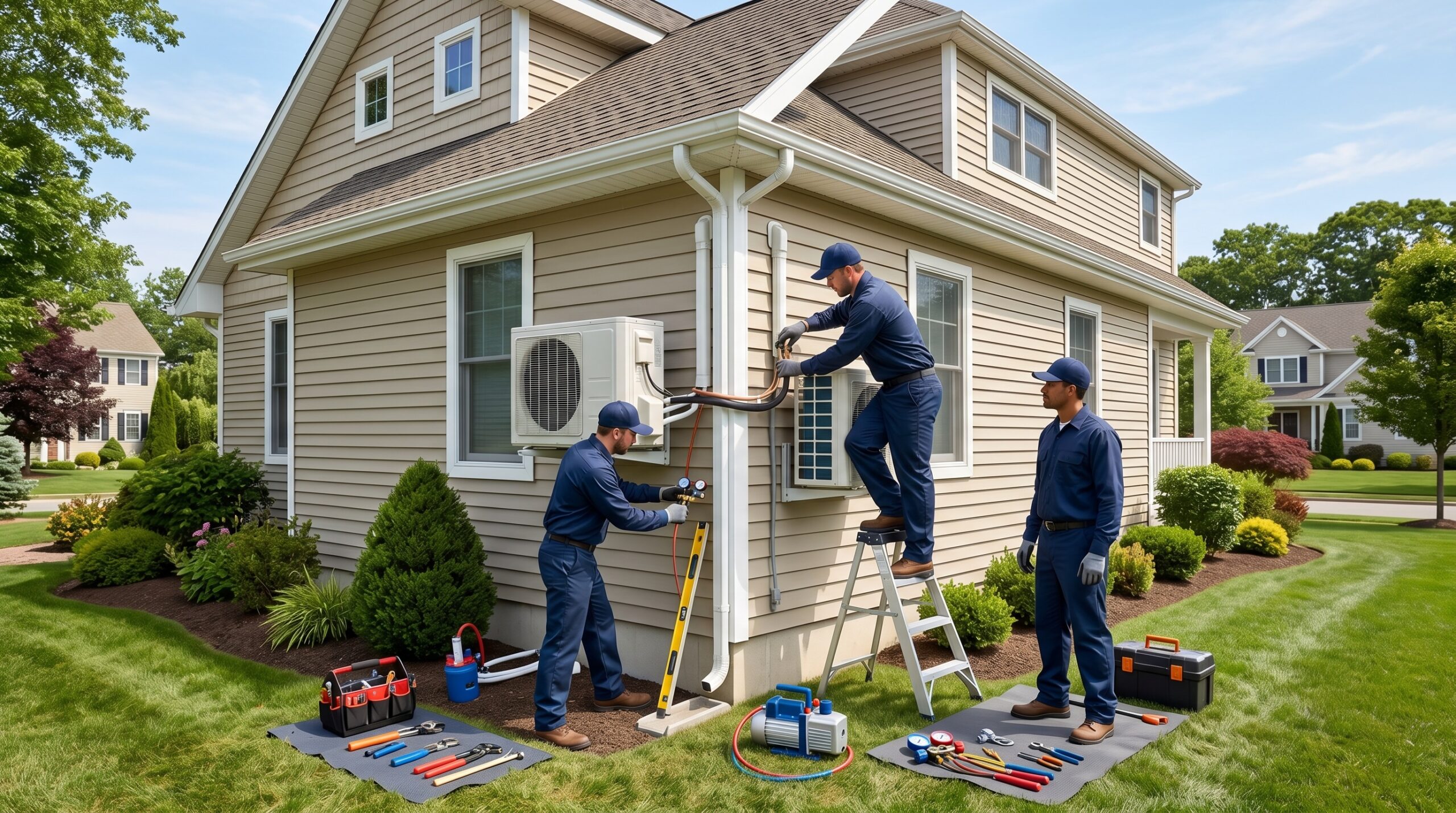Comment les installateurs professionnels gèrent efficacement l'installation de climatiseurs split à Long Island