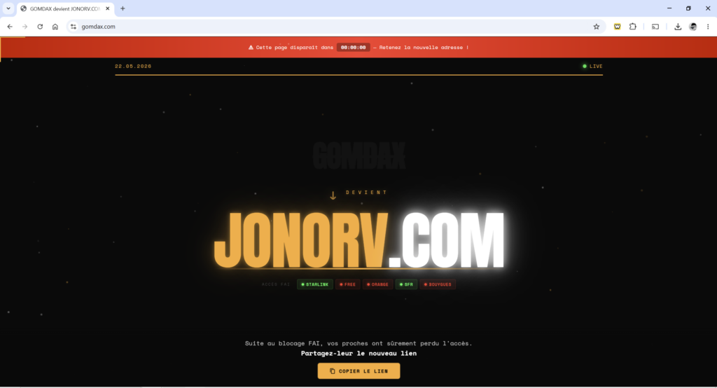 Jonorv devient Gomdax