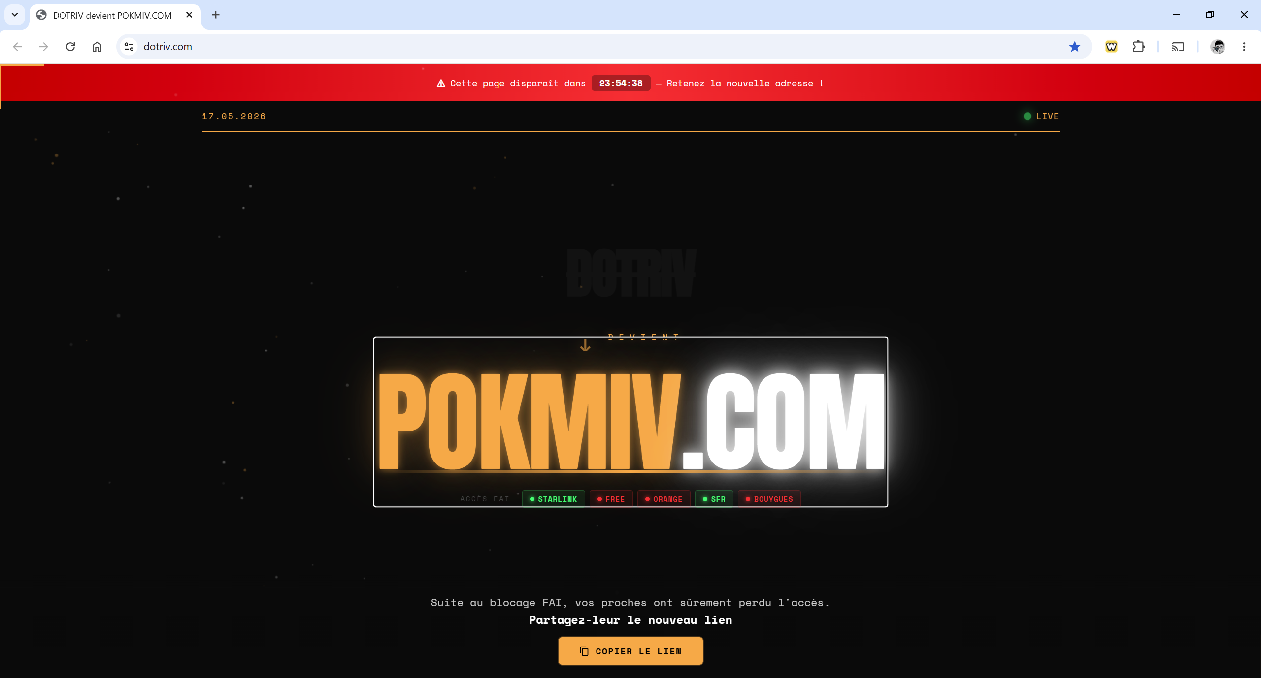 pokmiv.com ne fonctionne plus ? Découvrez la nouvelle adresse de Pokmiv en 2026 (Dotriv devient Pokmiv)