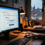 Ecran sombre faux email remboursement CAF ou Impots