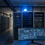 Salle serveurs Oracle avec alerte cybersécurité - CVE-2026-35273 PeopleSoft