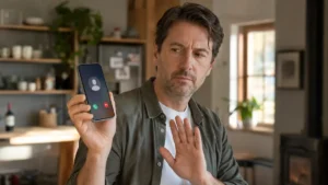 Pourquoi je reçois des appels silencieux qui raccrochent ? Personne regardant un appel entrant inconnu sur son smartphone sans répondre