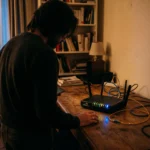 Box internet et routeur fibre : illustration de la taxe PS sur les flux de données