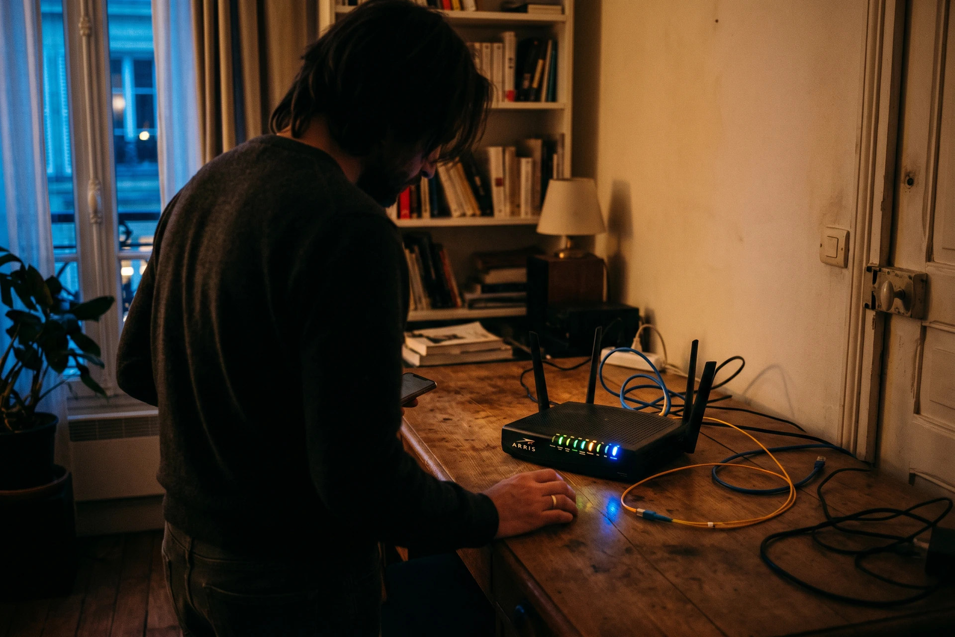 Box internet et routeur fibre : illustration de la taxe PS sur les flux de données