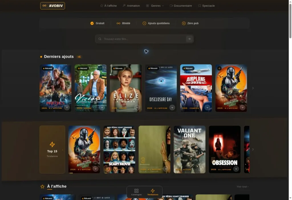 Page du catalogue Avobiv documentée en juillet 2026 — statut recontrôlé le 1er août 2026
