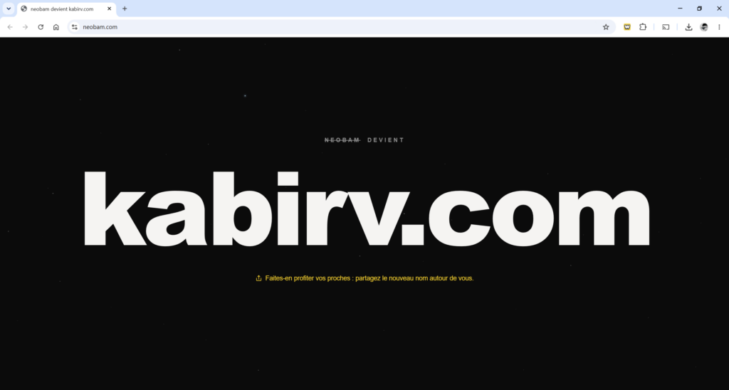 Kabirv remplace Neobam