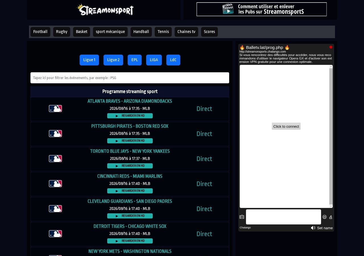 Streamonsport nouvelle adresse streamonsport.lat en août 2026