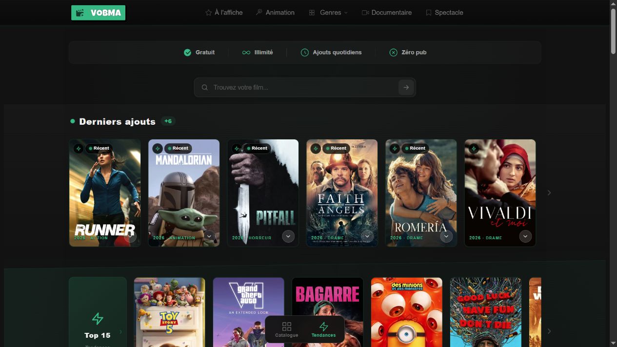 Catalogue Vobma observé le 2 septembre 2026